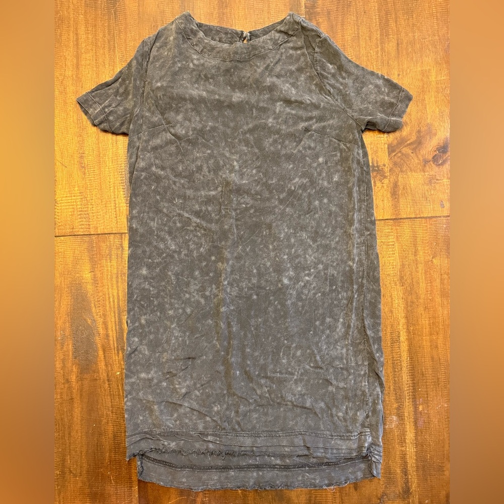 Chic Washed Black Mini Dress